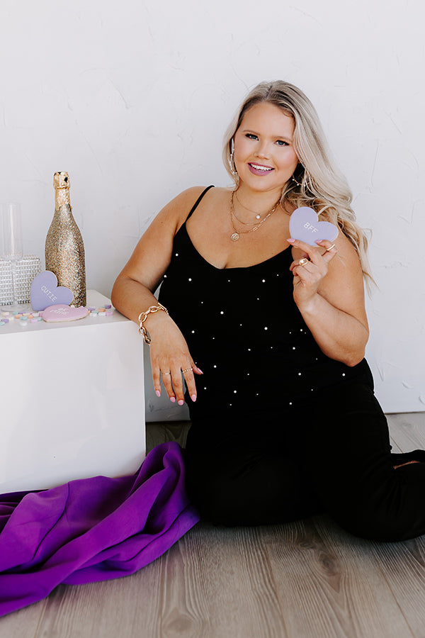 Charming Life Embellished Top Curves