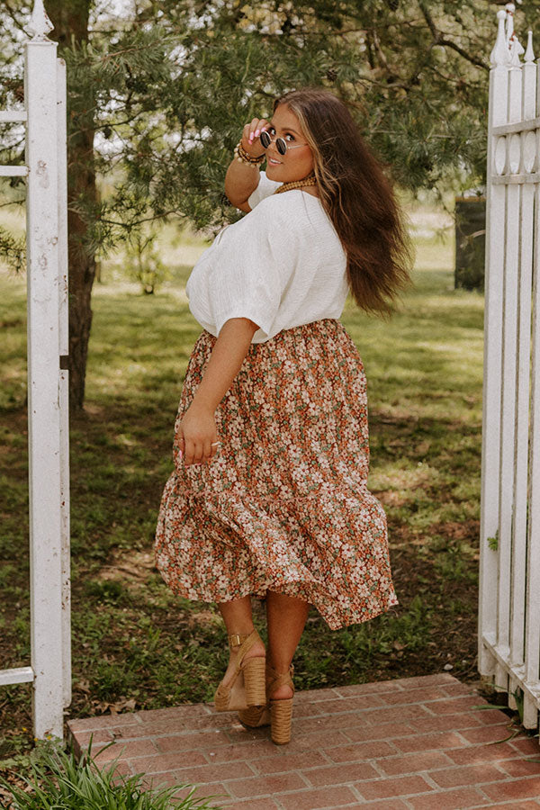 Lisha Floral Skirt Curves