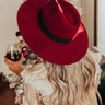 Vintage Vibes Felt Hat In Maroon Image - 1