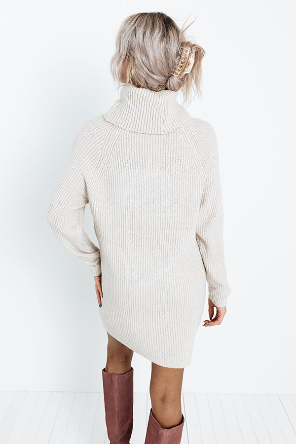 Country Cottage Knit Sweater Dress In Light Birch Image - 1