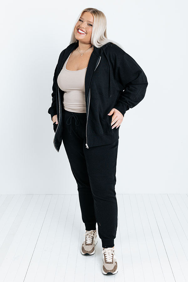 Count On You Sweater In Black Curves
