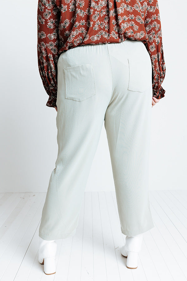 The Lari High Waist Trousers In Pear Curves