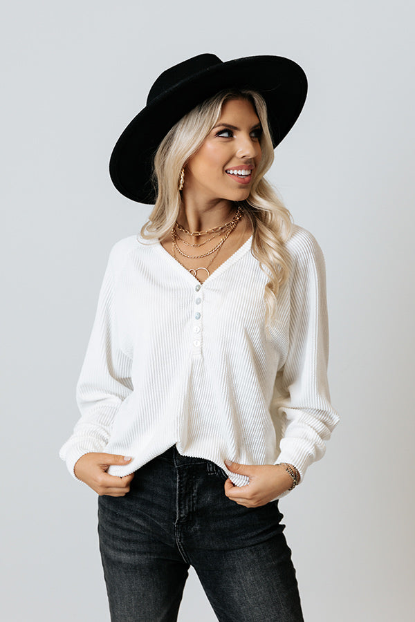 Mindful Matter Shift Top In White