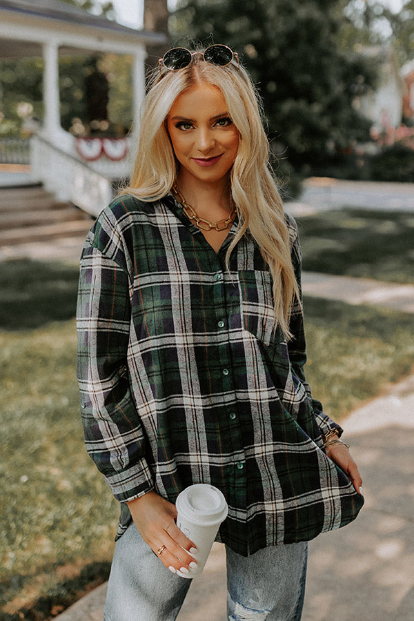 Trail Less Traveled Flannel In Green
