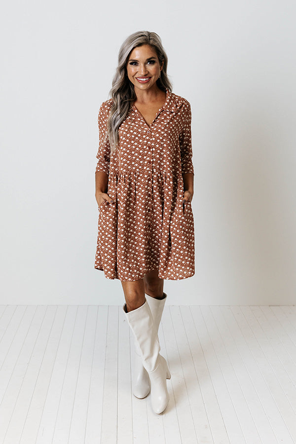 Cherry Mood Tunic Dress In Camel Impressions Online Boutique Cherry Mood Tunic Dress In Camel Impressions Online Boutique