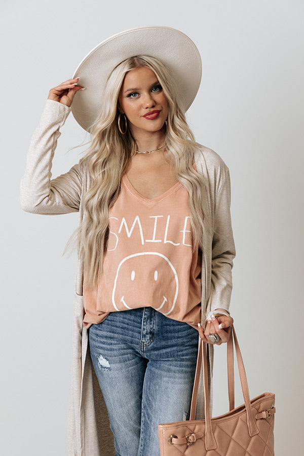 Smiley Face Graphic Tee