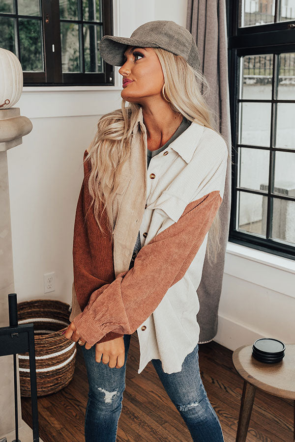 County Line Corduroy Button Up