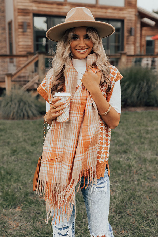 Frosted Feelings Plaid Scarf