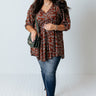 Yearn For More Floral Babydoll Tunic Dress Curves Image - 1