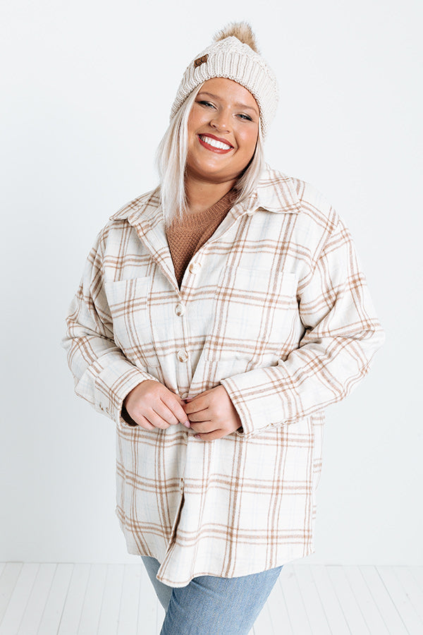 Winter Whims Plaid Jacket Curves