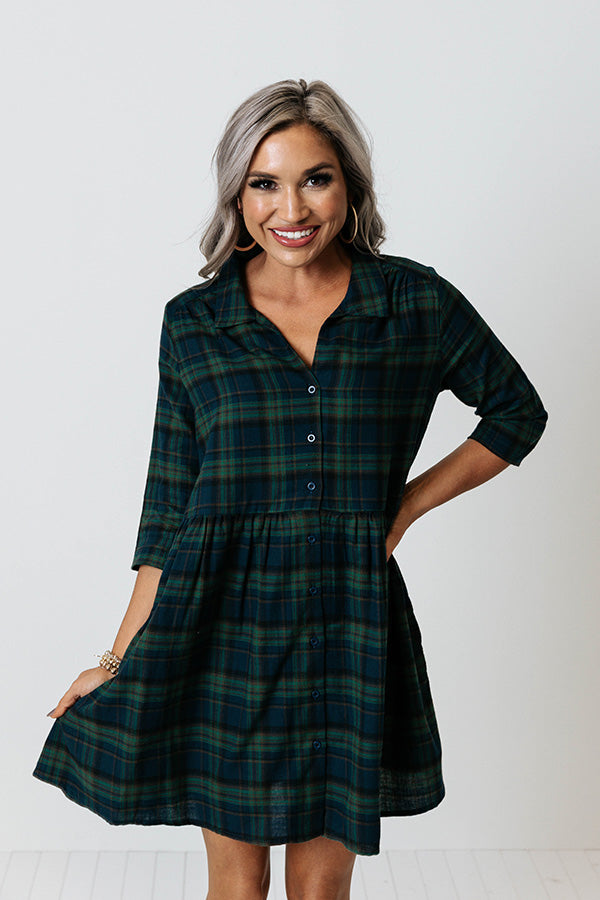 Cheery Mood Plaid Tunic Dress In Green Impressions Online Boutique Cheery Mood Plaid Tunic Dress In Green Impressions Online Boutique