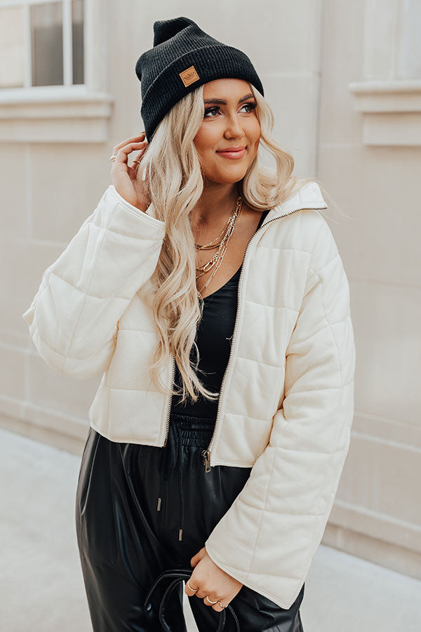 Sundown Chill Beanie In Black
