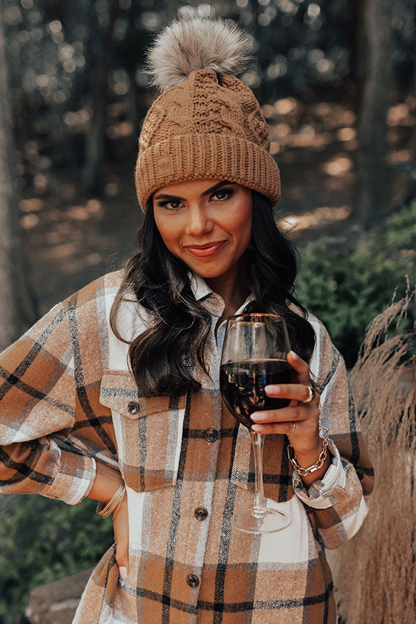 Warms My Soul Cable Knit Beanie