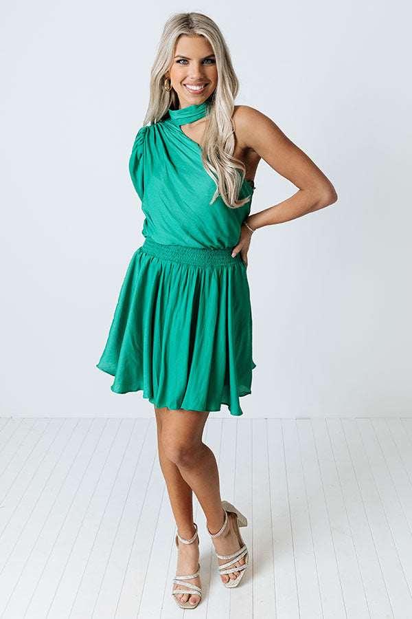 Romance Awaits One Shoulder Dress In Green Impressions Online Boutique Romance Awaits One Shoulder Dress In Green Impressions Online Boutique