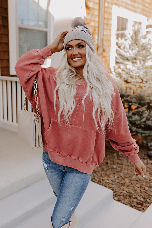 Espressos On me Sweater In Rose