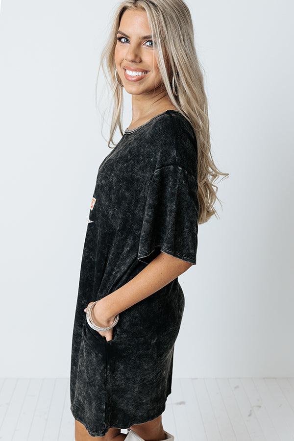 Take It Easy Vintage Wash T-Shirt Dress Image - 4
