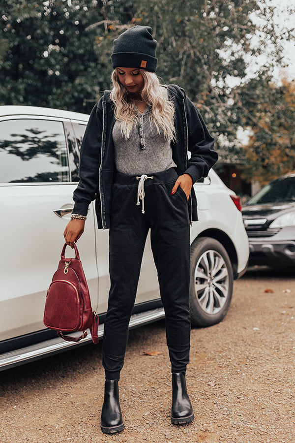 Trailside Talks Joggers In Black