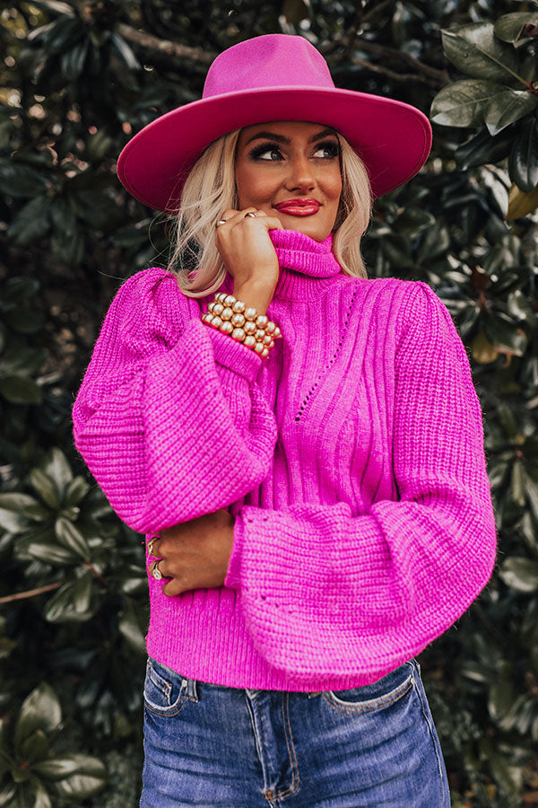 Colder Days Ahead Sweater In Violet