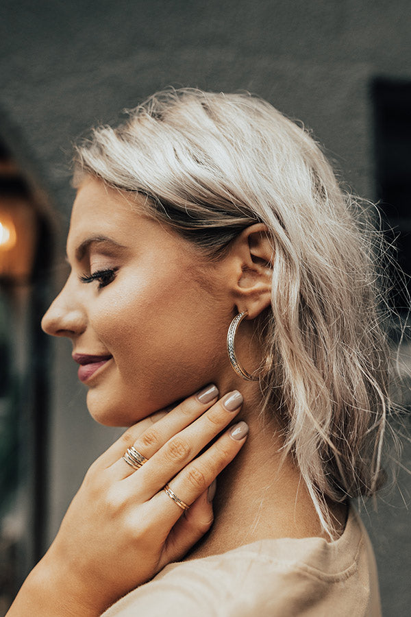 Regal Attire Hoop Earrings