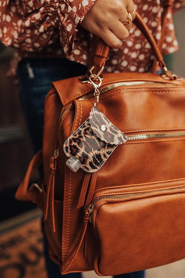 camel faux leather backpack Pay It Forward Faux Leather Backpack In Dark Camel