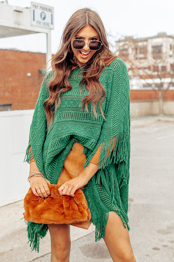 Love And Joy Knit Poncho