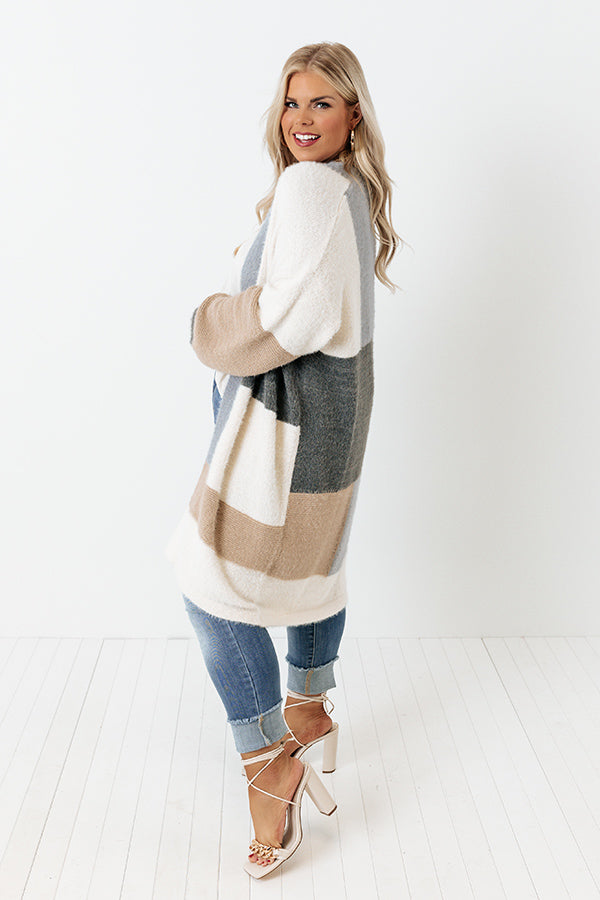 Grab My Hand Colorblock Cardigan Curves Image - 1
