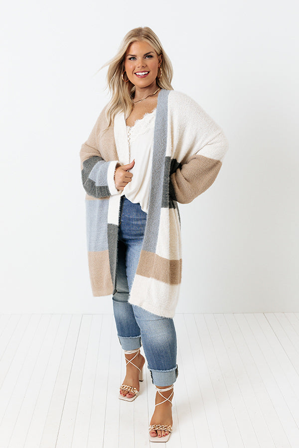 Grab My Hand Colorblock Cardigan Curves Image - 1
