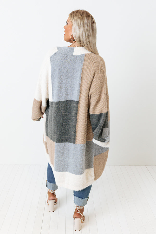 Grab My Hand Colorblock Cardigan Curves Image - 1