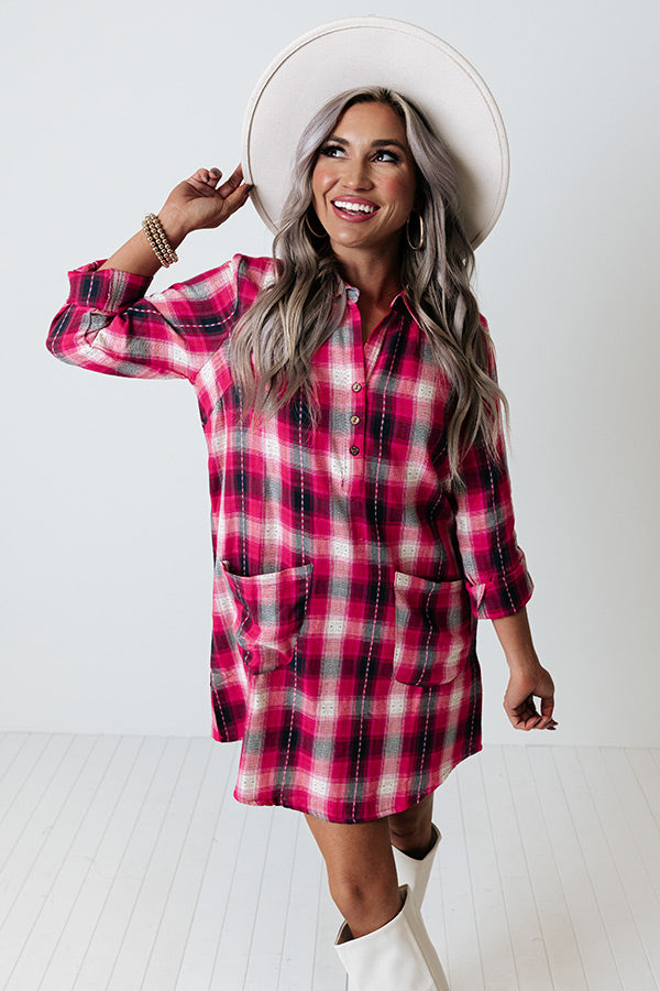 Deciding Factor Plaid Dress