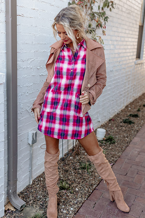 Deciding Factor Plaid Dress