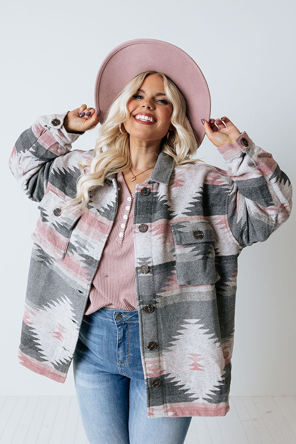 Skiing In Style Jacket In Grey Curves