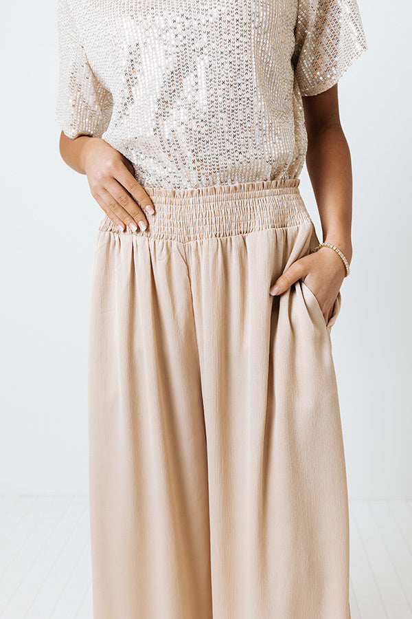 The Barrett High Waist Pants In Champagne