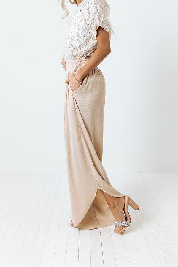 The Barrett High Waist Pants In Champagne