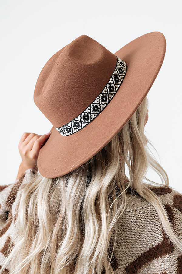 Easily Empowered Felt Fedora In Mocha