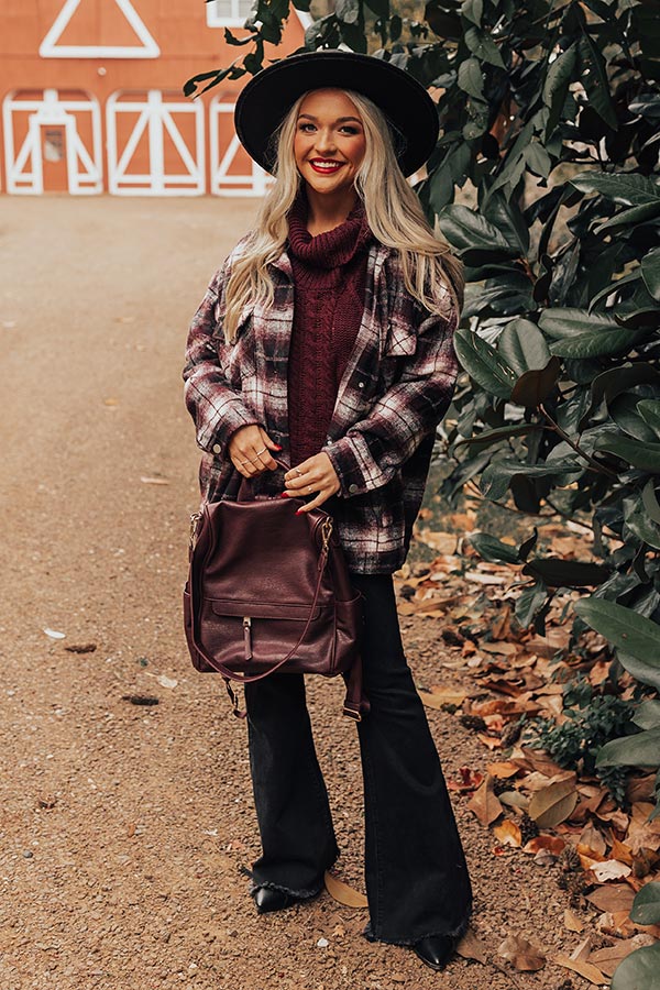 Latte Sips Plaid Jacket