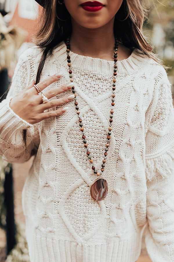 Keep Believing Semi Precious Necklace