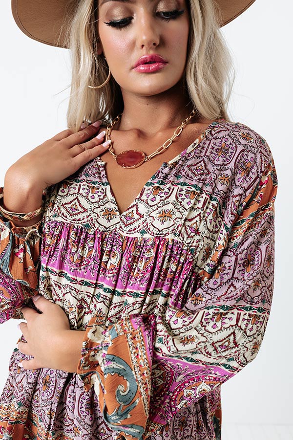 Across The Coast Necklace In Tangerine