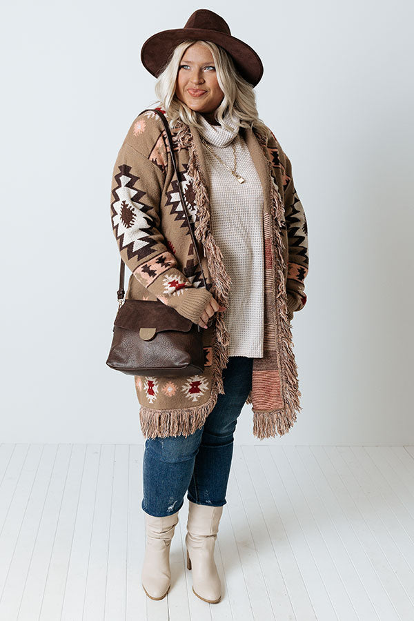 Sweet Retreat Frayed Cardigan Curves