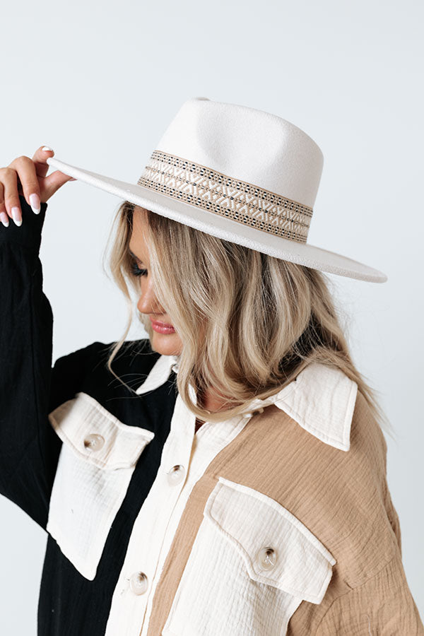 Show Your Heart Felt Fedora In Light Stone