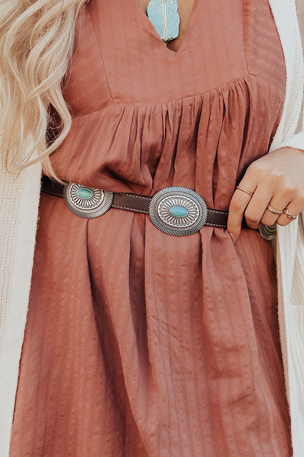 The Steele Concho Belt In Brown