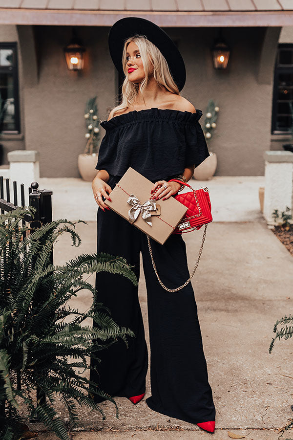 Celebrating In Times Square Jumpsuit in Black