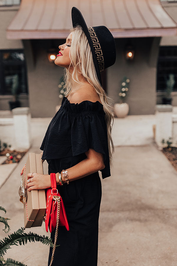 Celebrating In Times Square Jumpsuit in Black