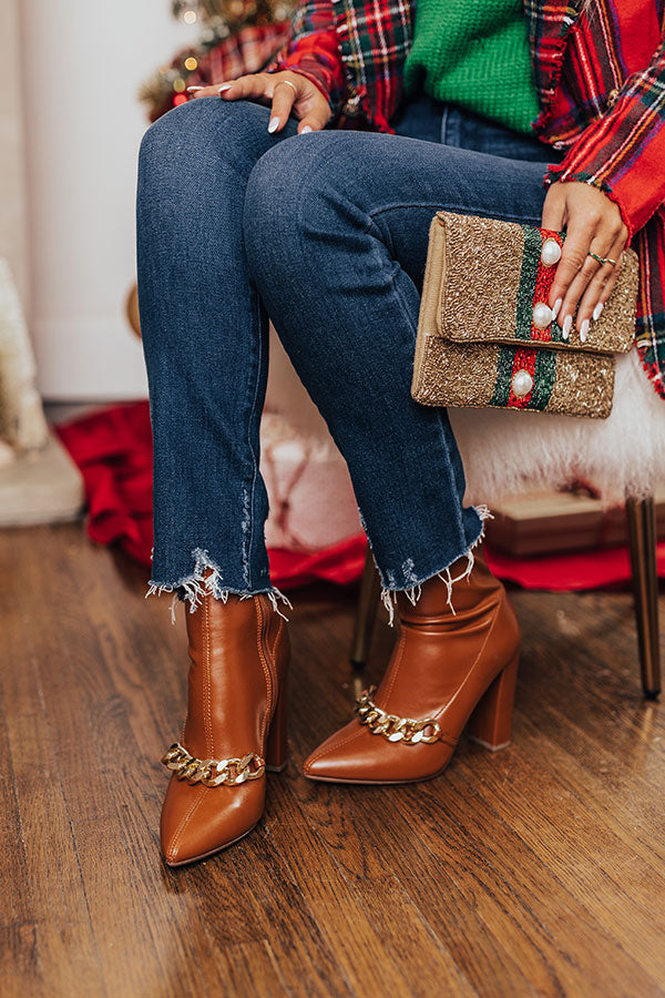 The Nessa Faux Leather Bootie