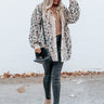 Good Outfit Day Corduroy Leopard Jacket in Iced Latte Image - 1
