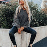 Happy Outlook Mineral Wash Sweatshirt In Vintage Black Image - 1