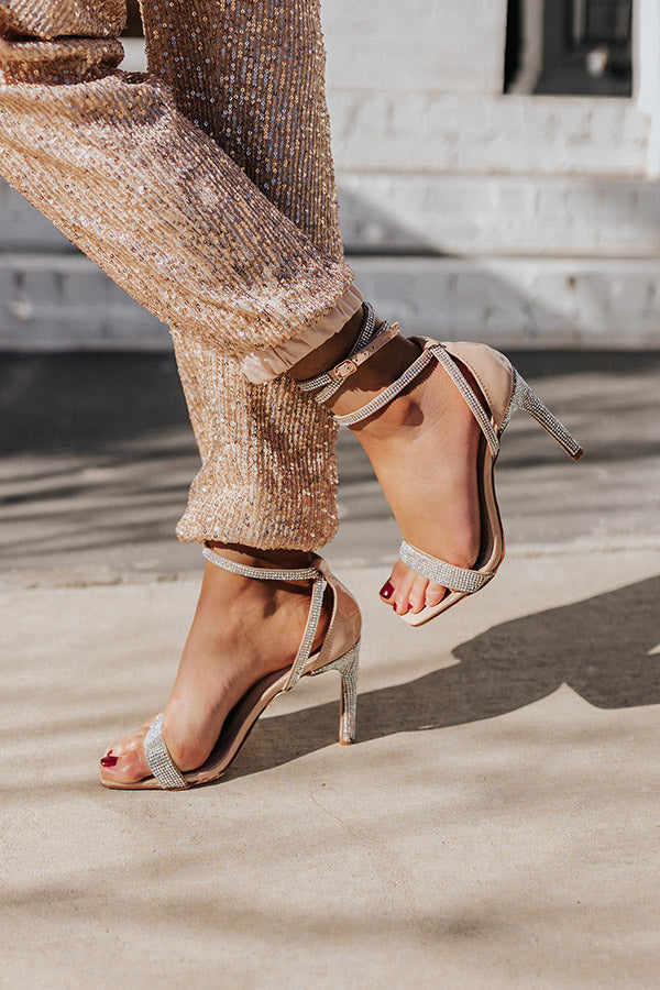 The Quinston Rhinestone Heel In Natural
