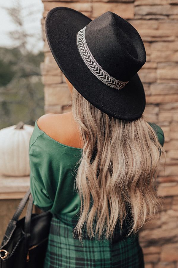 Feeling Elated Felt Fedora In Black