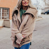 Cozy World Sherpa Corduroy Jacket in Iced Latte Image - 1