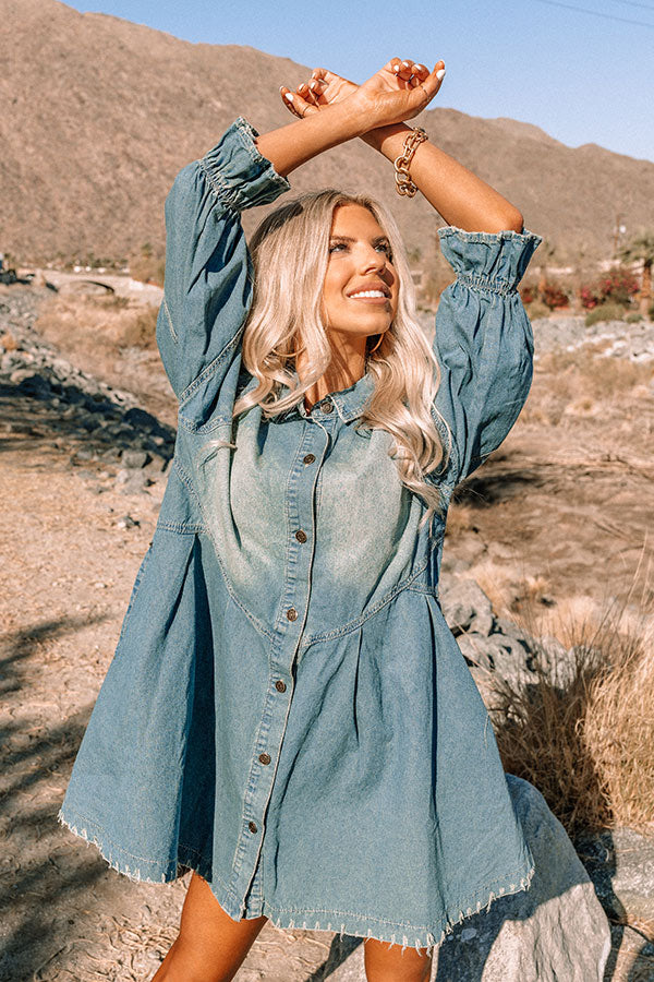 free people hannah denim mini dress shelbysaywhatblog on LTK
