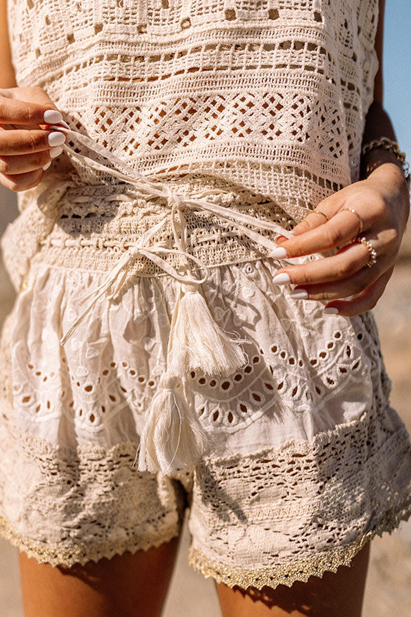 Cabana Love Eyelet Shorts